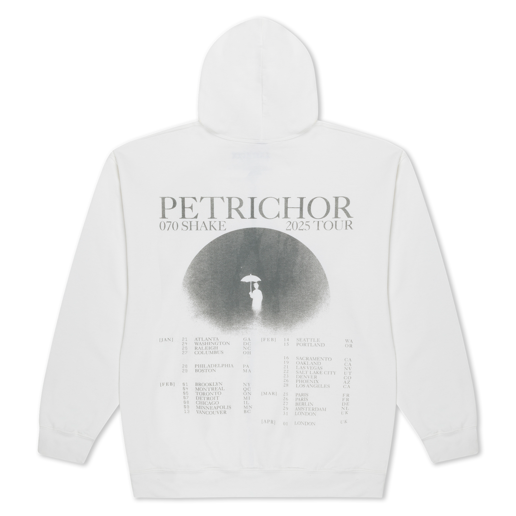 PETRICHOR TOUR ZIP HOODIE – 070 Shake | Official Store
